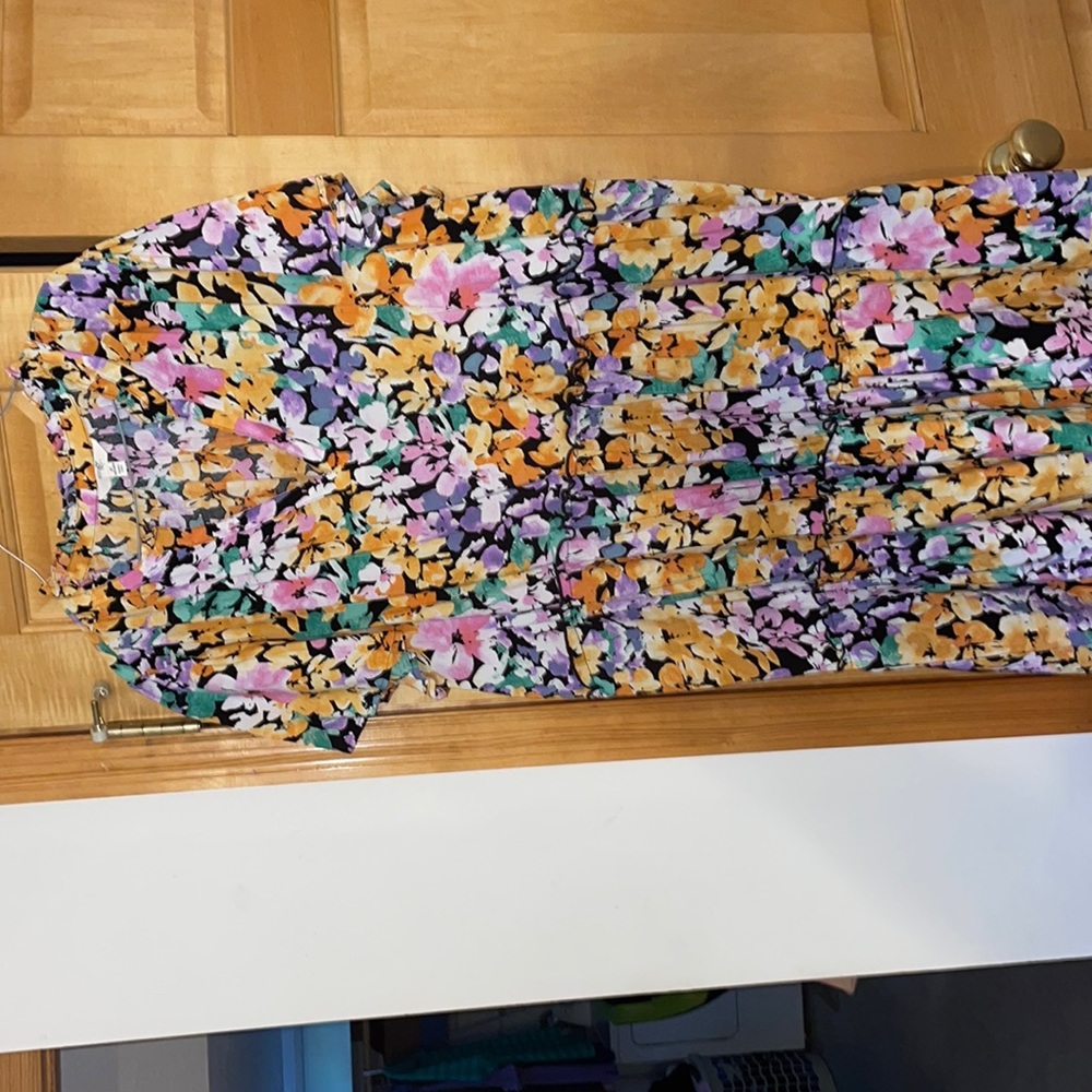 Plus size floral dress